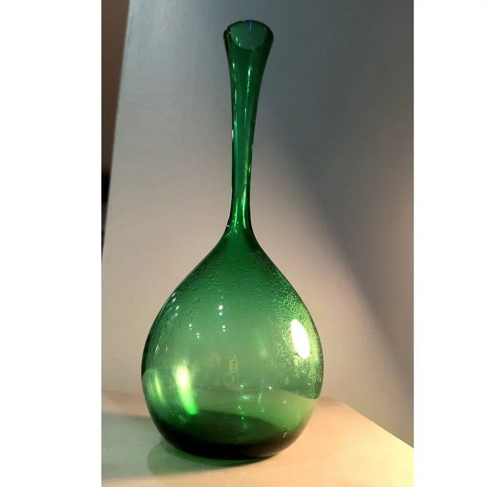 769. Empoli Style Green Genie Vase Decanter